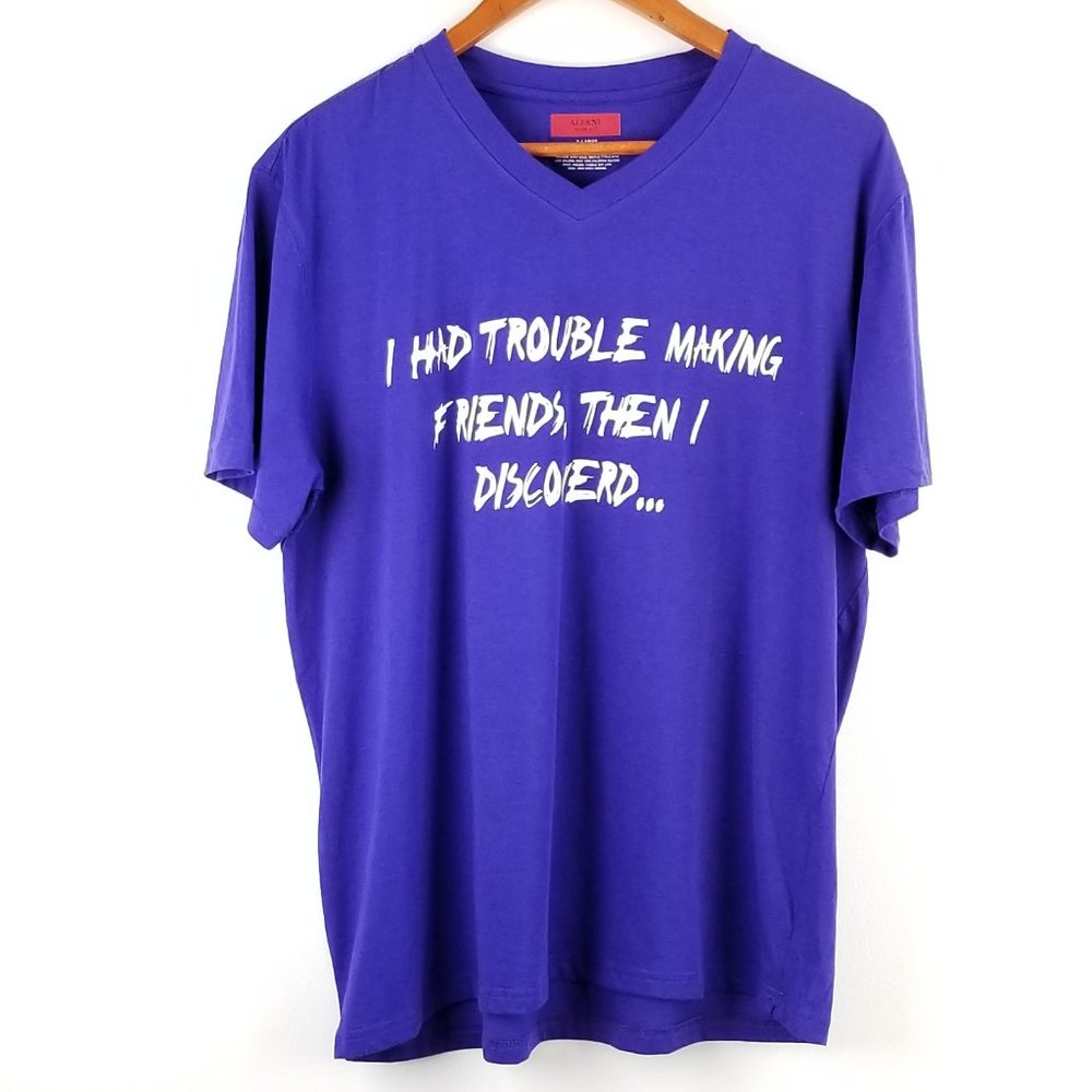 Cotton Knit Y2K Vintage Retro Band Tee Oversized Graphic Purple Swag Quote